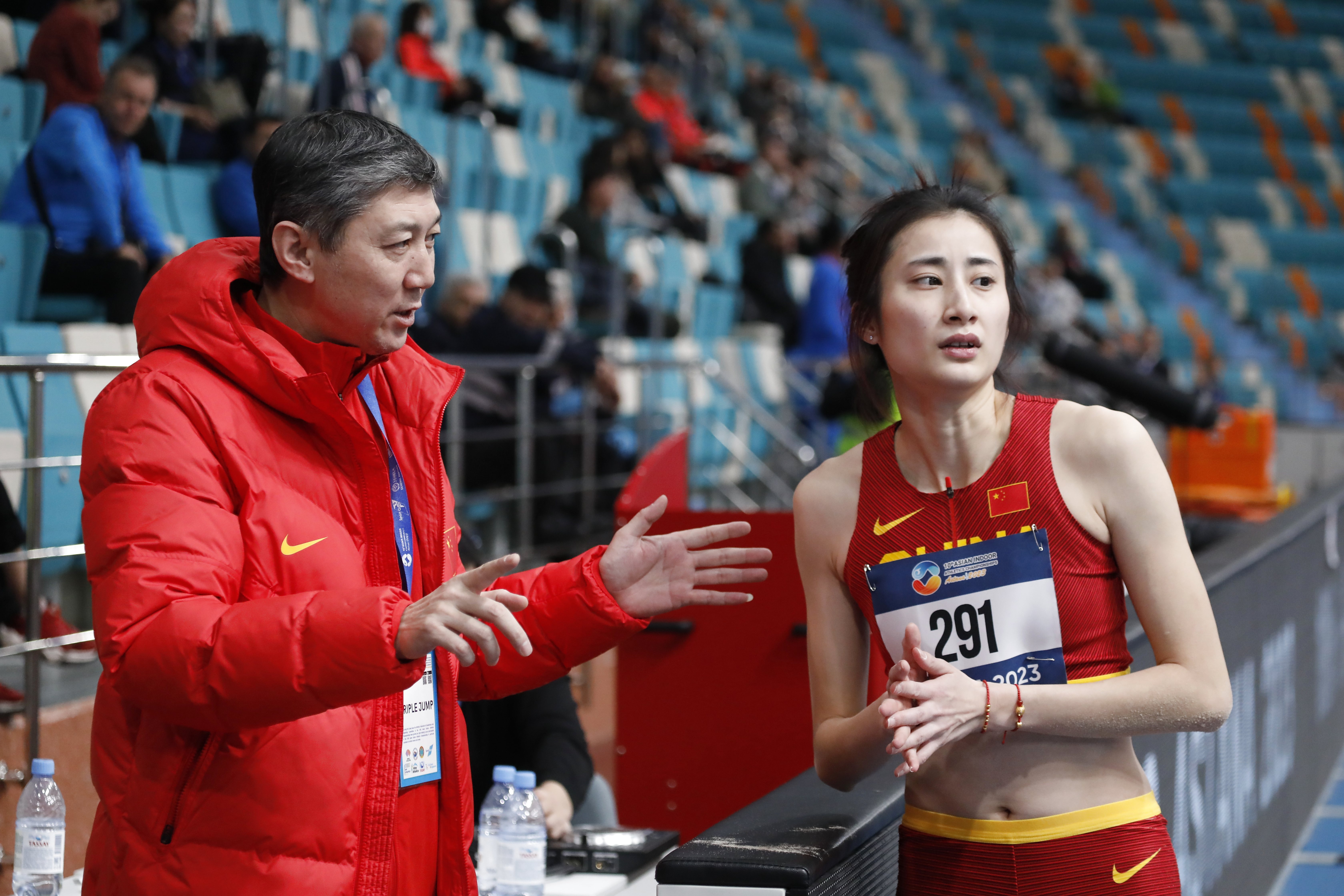 田径——室内亚锦赛:陈婷女子三级跳远摘铜