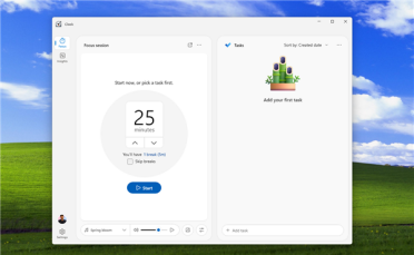 Win11时钟App彻底改版！加入AI、感知走神并自动暂停计时
