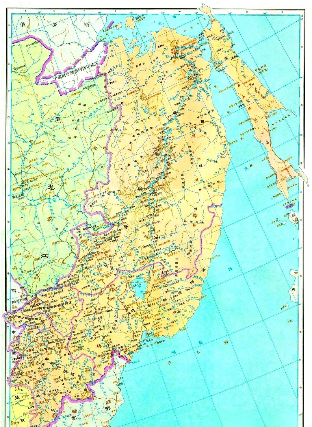 这幅地图不仅描绘了吉林的壮丽景色,更将其丰富的历史内涵一一展现