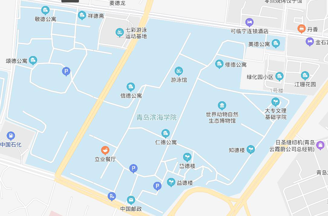 青岛滨海学院地图图片
