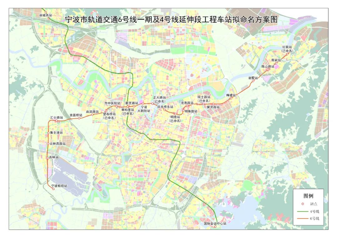 北仑地铁6号线规划图图片