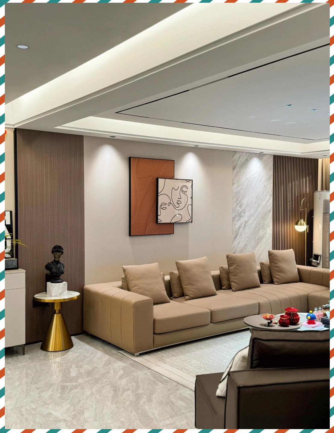 简约风装修,层次分明,无主灯吊顶,美观又实用