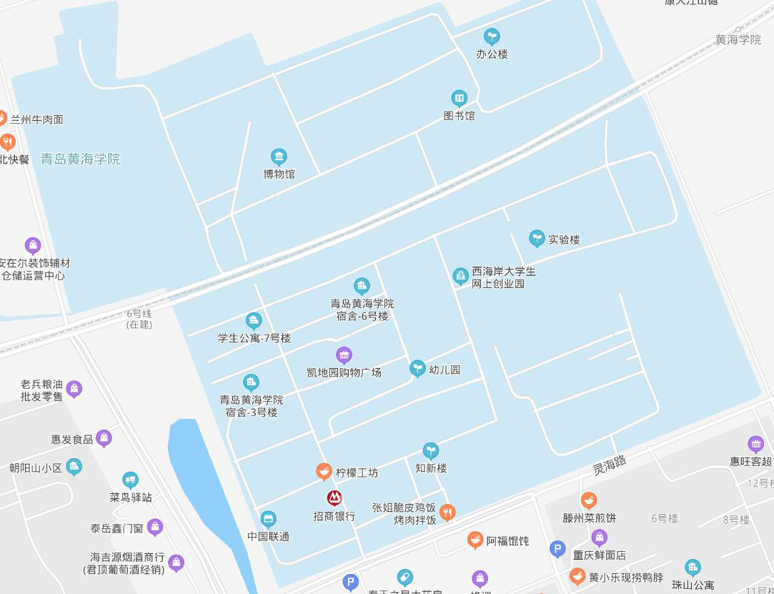 青岛黄海学院地图图片