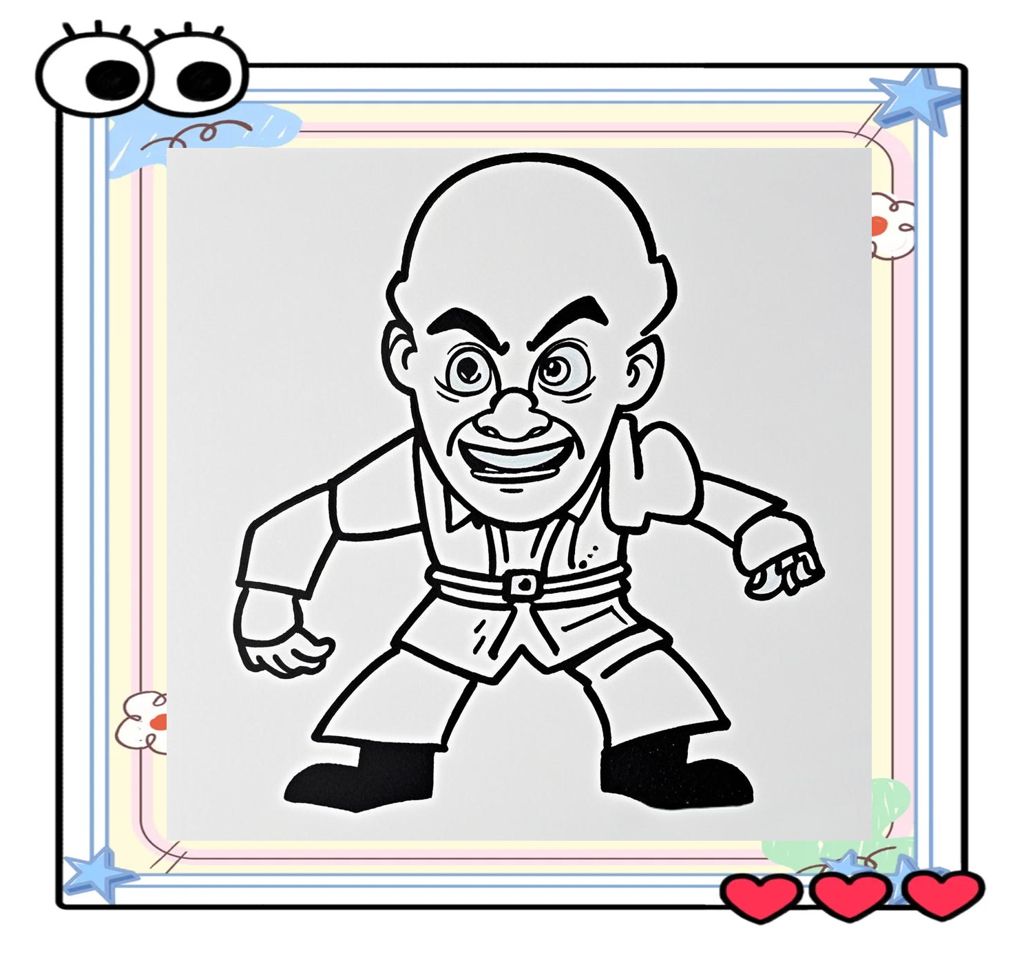 用线描技法画光头强,这些步骤你知道吗