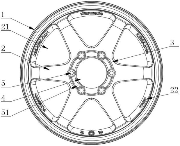汽车轮毂部位结构图图片