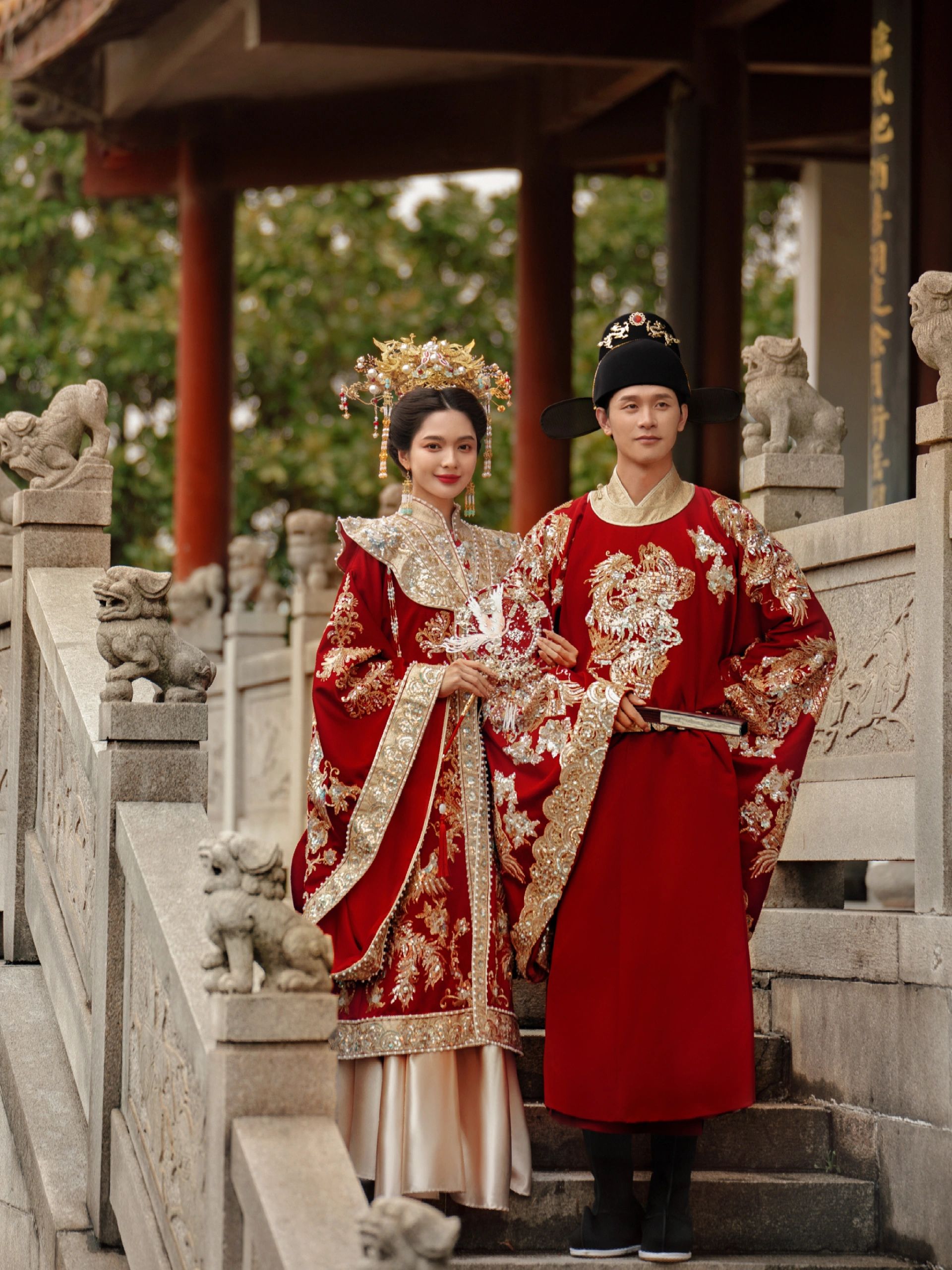 一眼万年的汉服婚纱照      中国人的仪式感