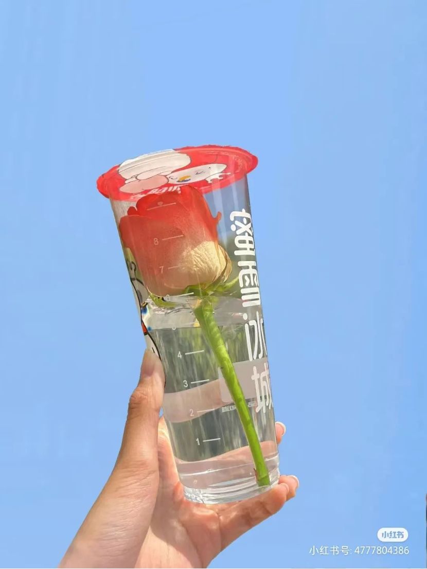 蜜雪冰城,奶茶"鲜花杯",攻陷抖音,我是你的什么?
