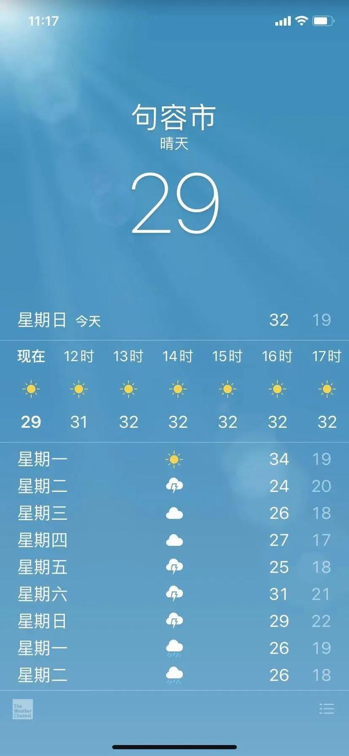 直冲34℃!不过,句容接下来的天气