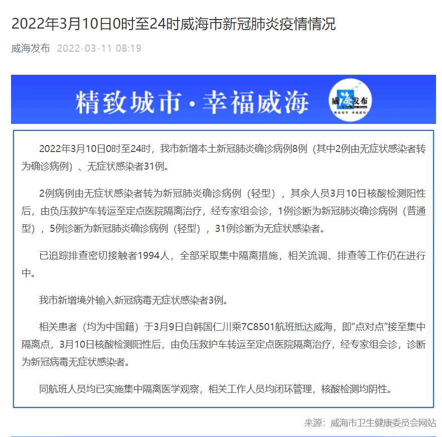 威海新冠疫情分布图图片