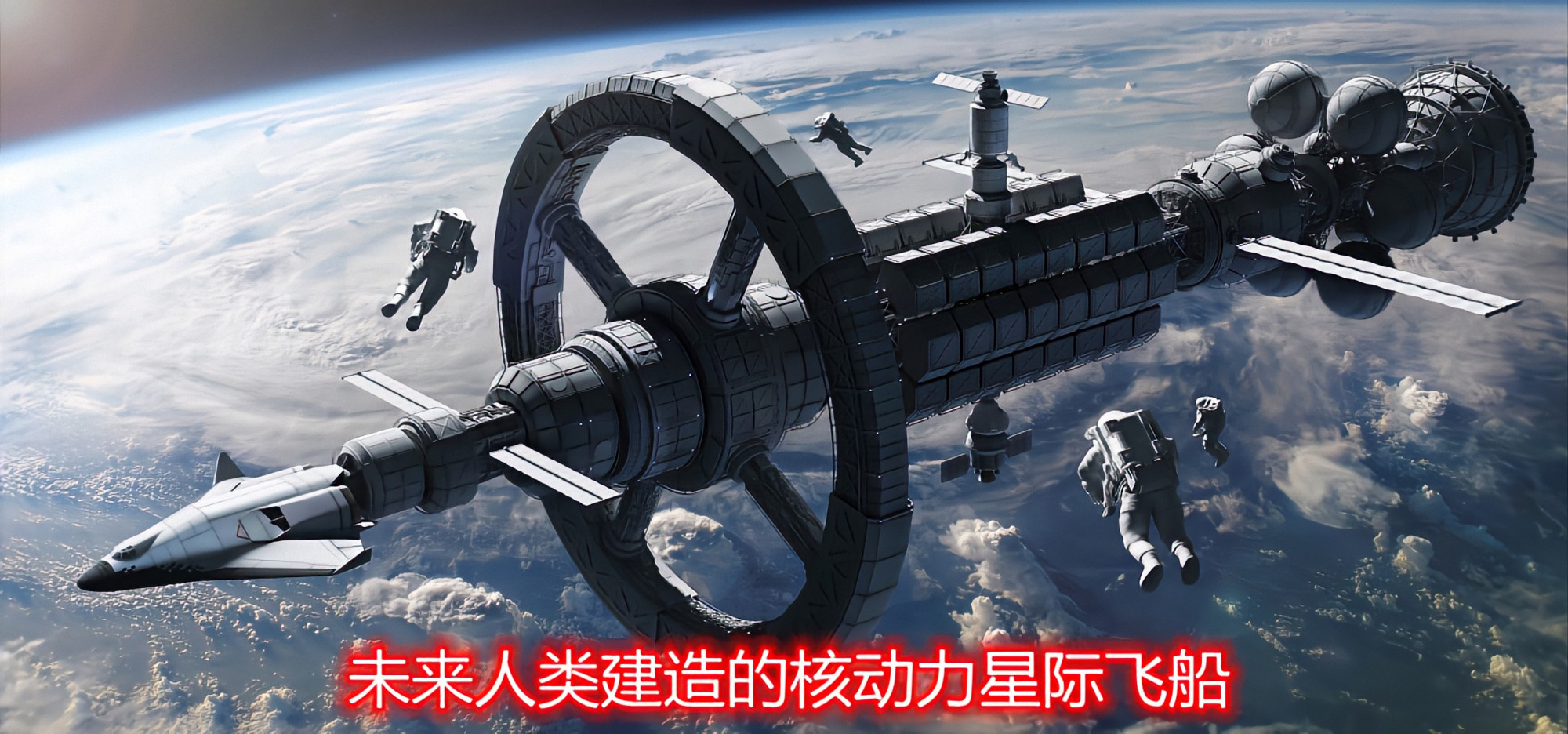 设想,千年后的人类,是否会用《核脉冲推进星际方舟飞船计划》