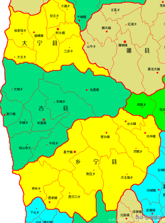 山西隰县地图图片