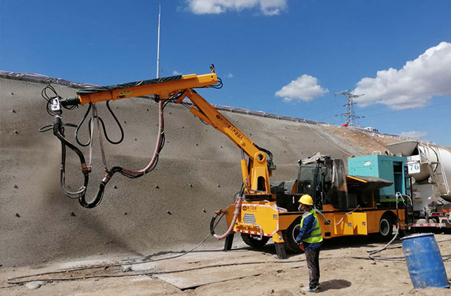 混凝土湿喷机械手