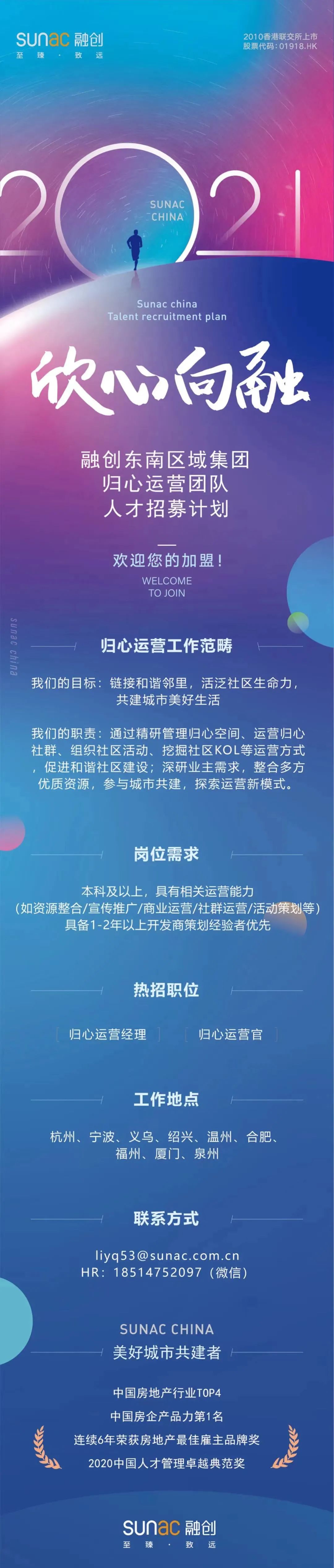 绿城,融创,碧桂园,保利,贝壳等招聘贴