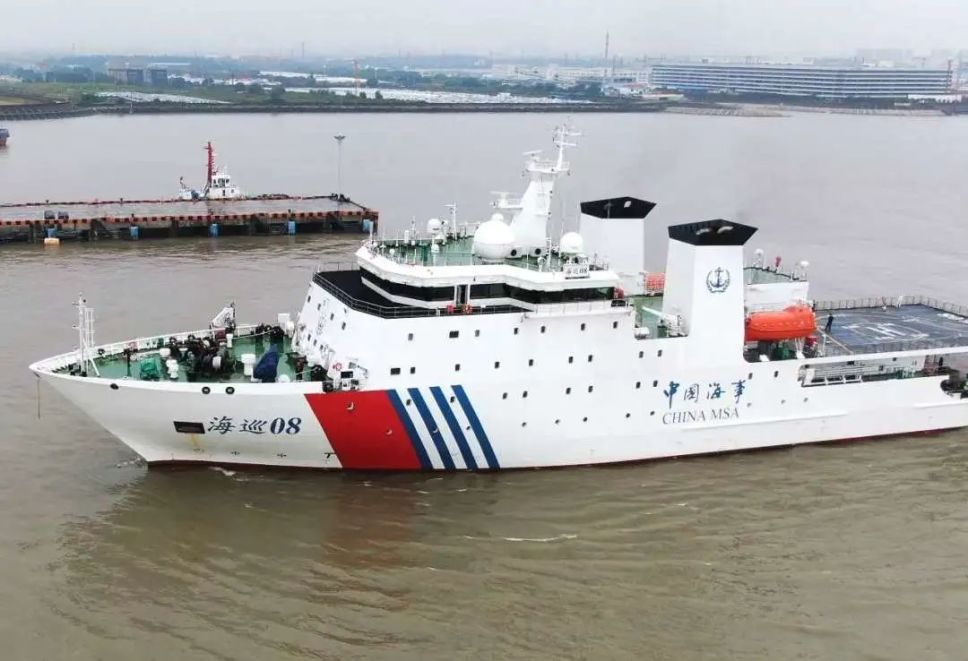 为期5天,24小时不间断测量作业!"海巡08"轮列编后首次测量任务开启