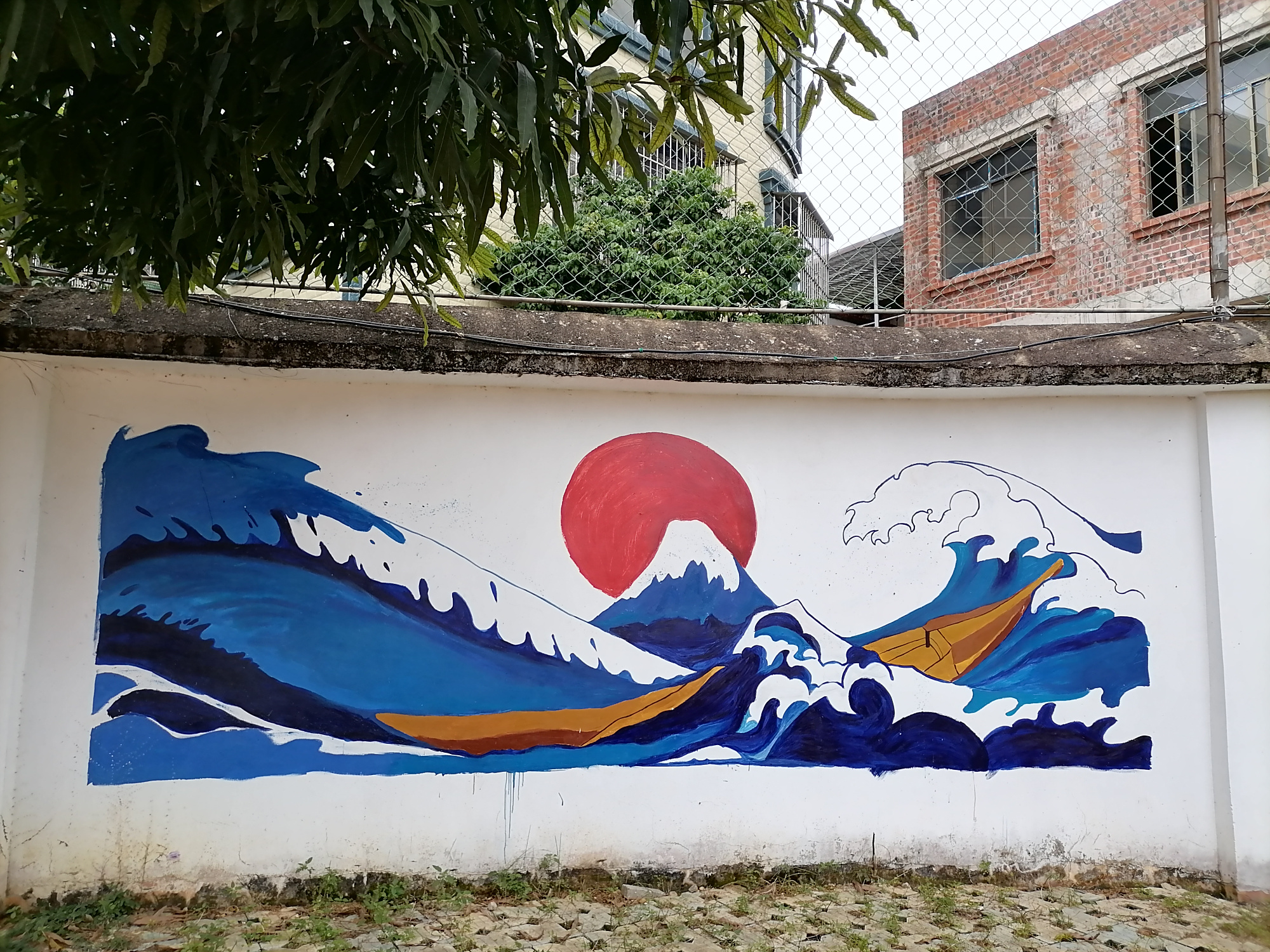 美丽的校园墙绘