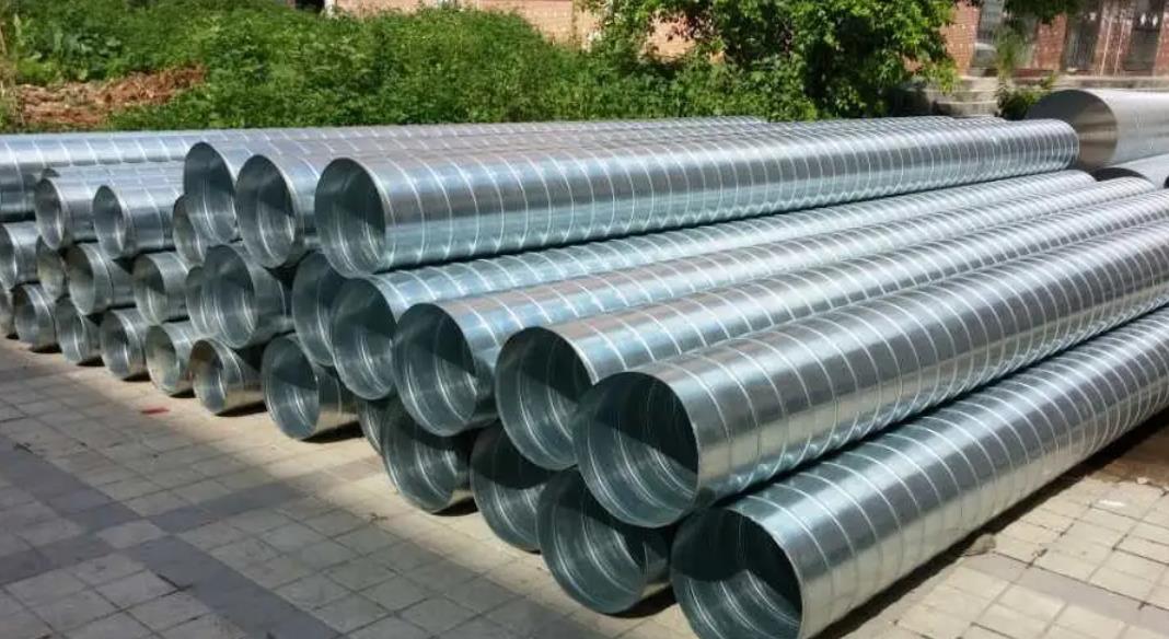 广东不锈钢焊接风管.镀锌螺旋风管厂家