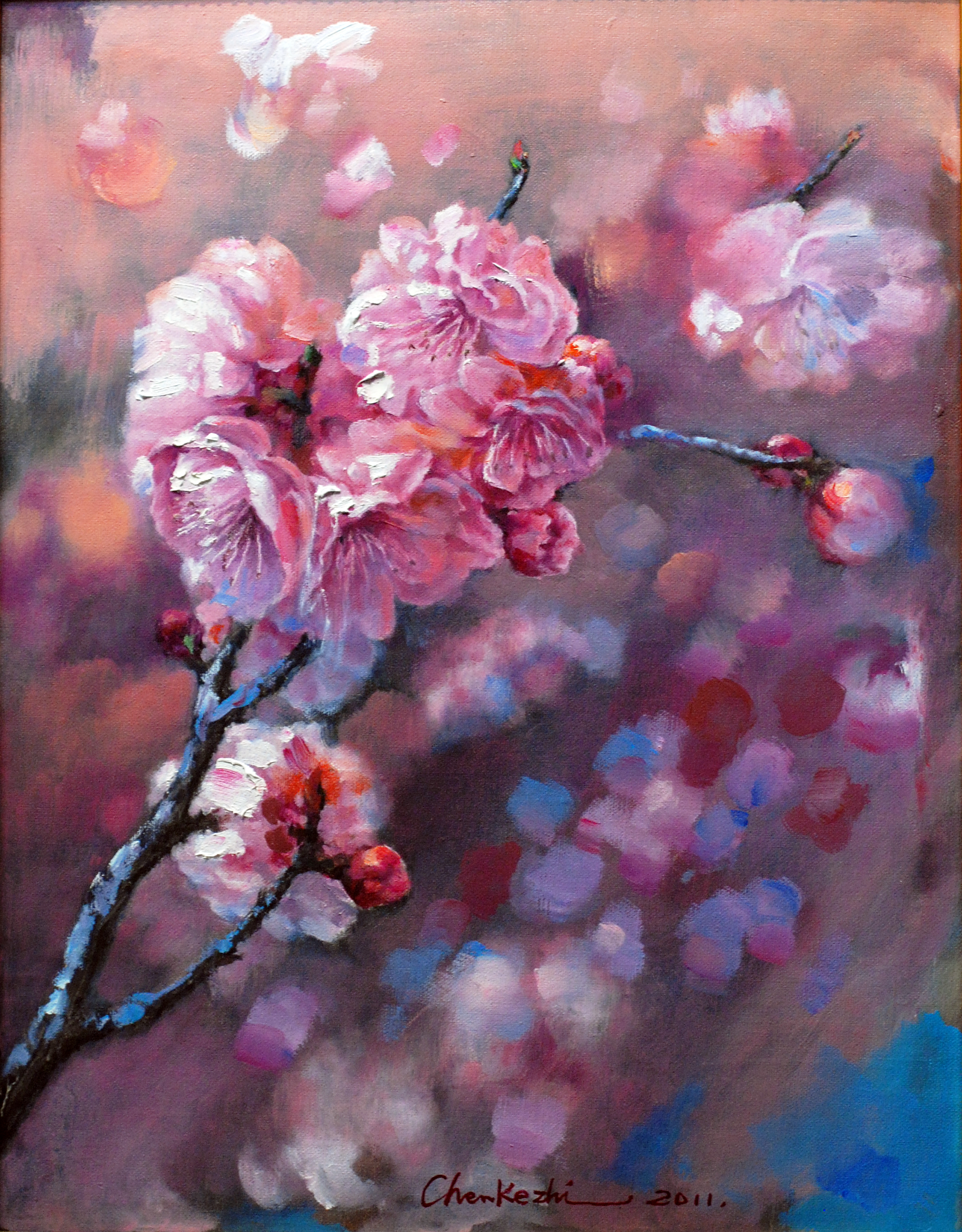 音画欣赏|《桃花正艳》