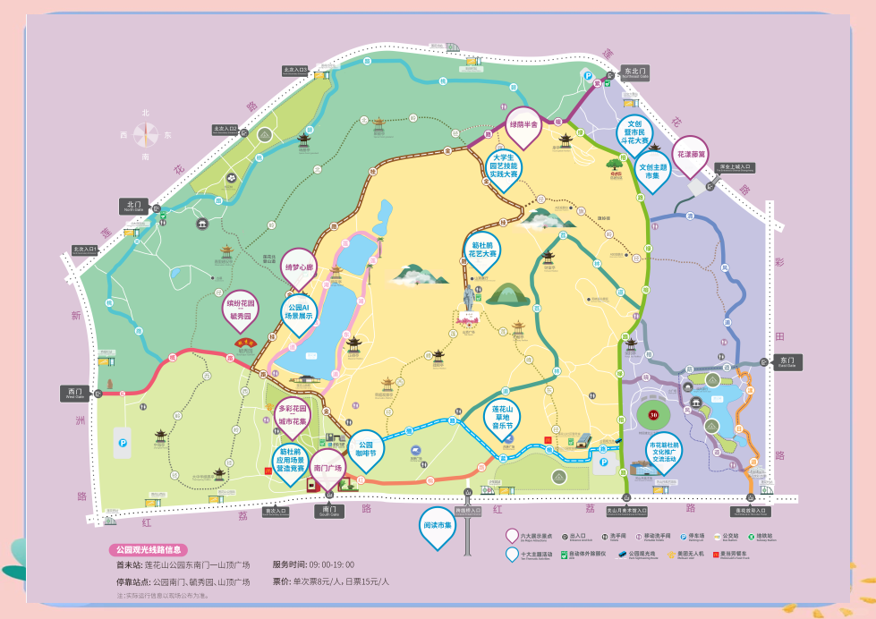 深圳莲花山公园周末盛况:花海中人流涌动,客流量超10万人次