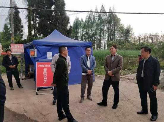 雅安市委常委,统战部部长王冬林到芦山县督查森林防灭火工作