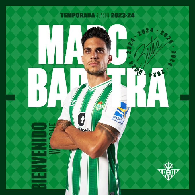 官方:前巴萨后卫巴尔特拉以自由球员身份重返贝蒂斯