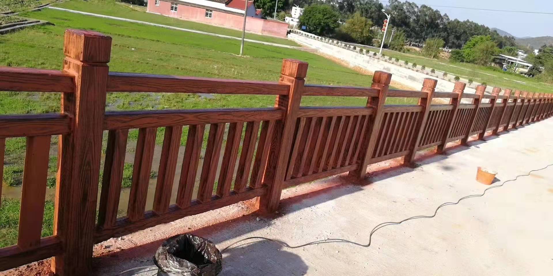 水泥仿木栏杆护栏围栏