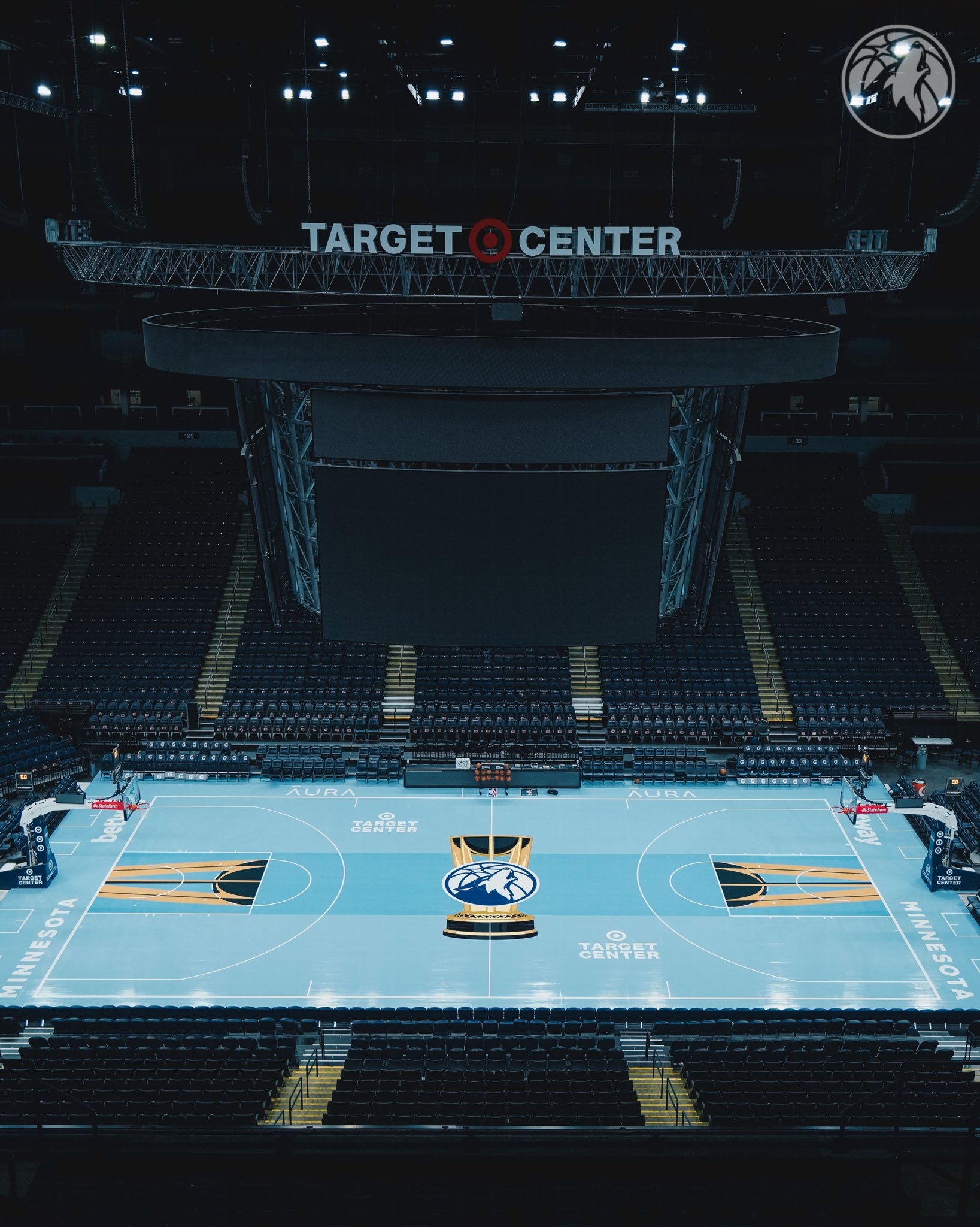 森林狼季中锦标赛地板可能是所有球队中最好看的?