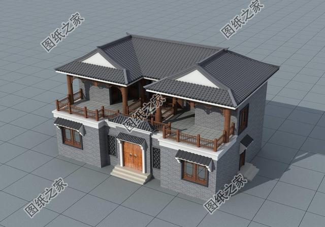 农村三开间四合院自建房,源远流长的传统,文化情怀永存