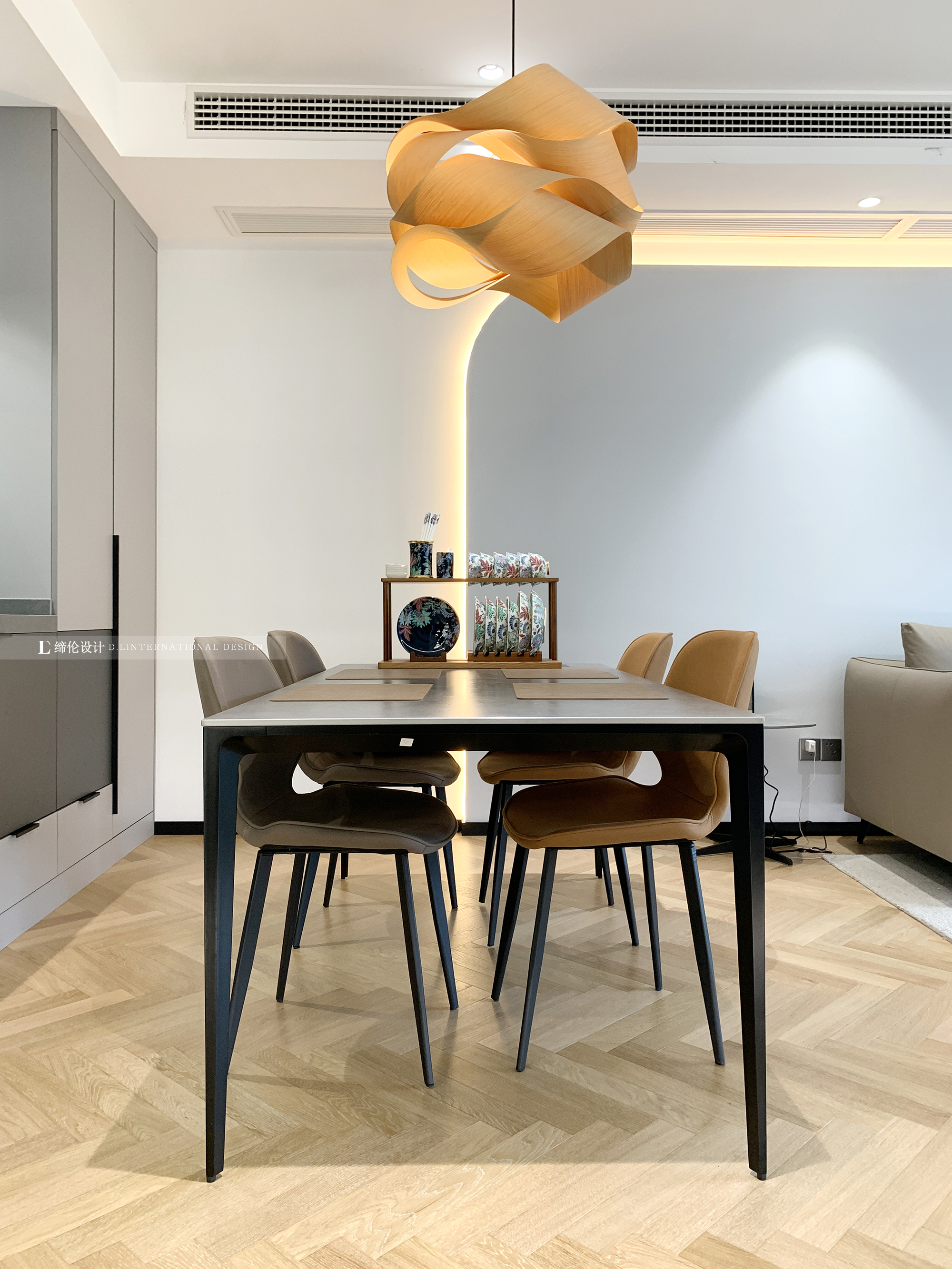 现代简约客餐厅设计,永不过时高级奶油白