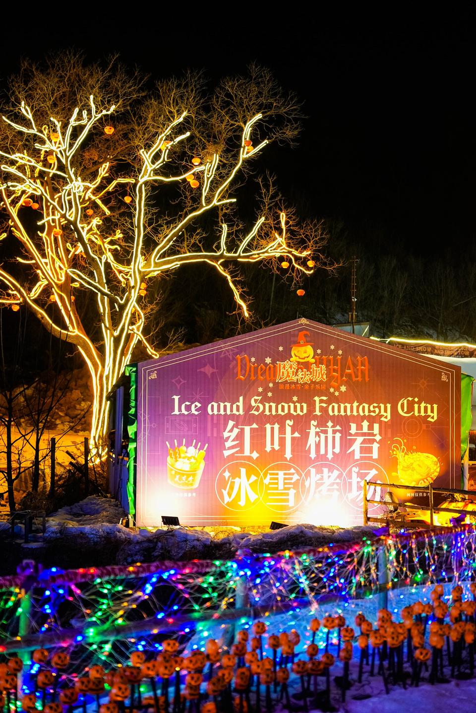 门票限时专属惠民价!淄博红叶柿岩诚意满满,燃启村潮中国年