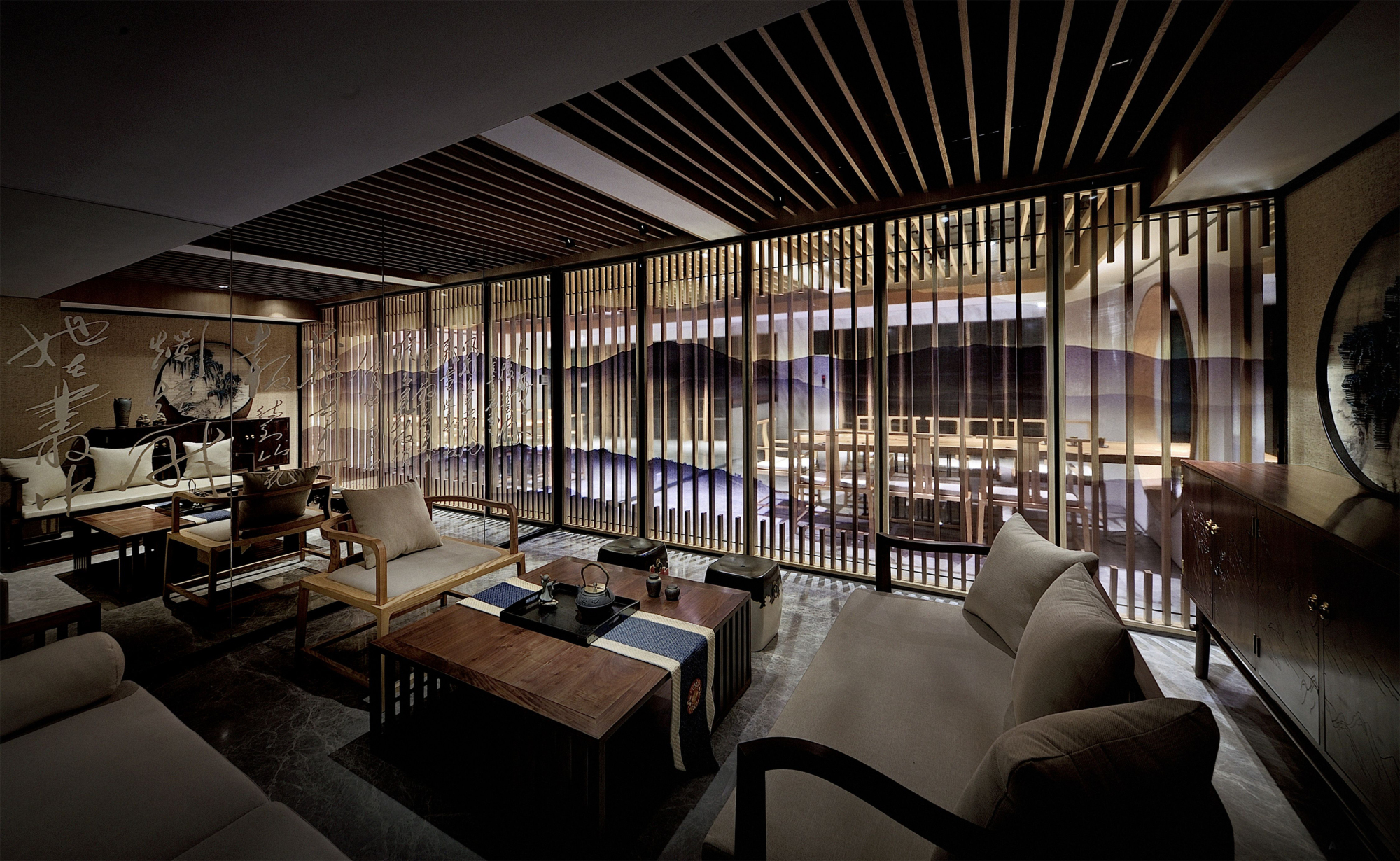 禅意中式-办公空间设计推荐