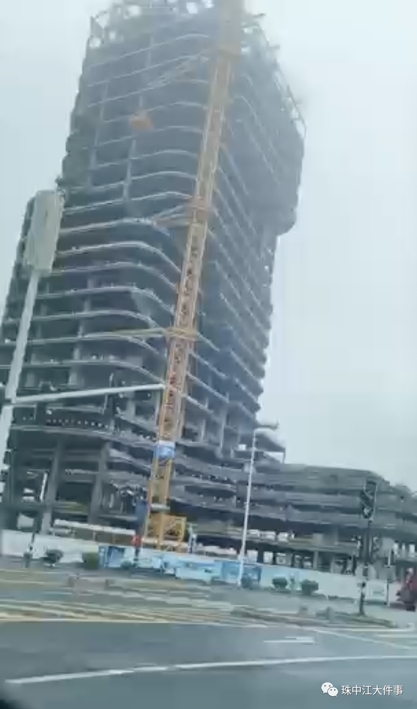 珠海横琴一在建大楼发生钢筋掉落事故,3人死亡
