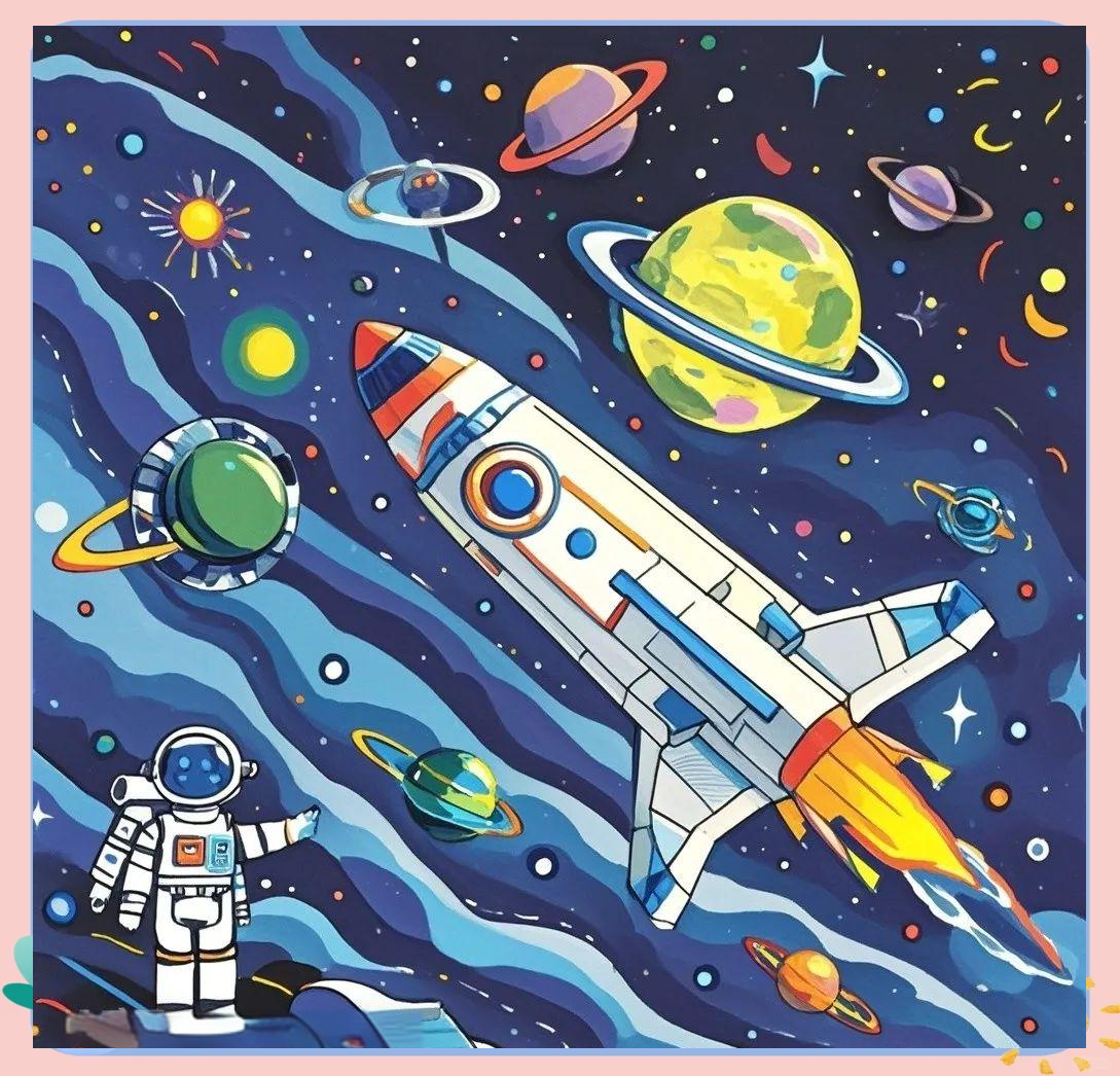 科幻科技航天航空主题的获奖儿童绘画作品及绘画技巧详解