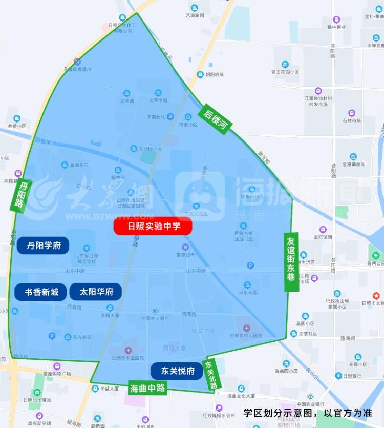 2020丹东市学区划分图图片