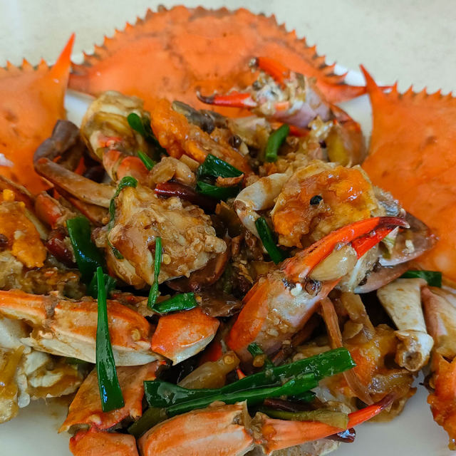 香辣青花蟹,简直好吃饭停不下来