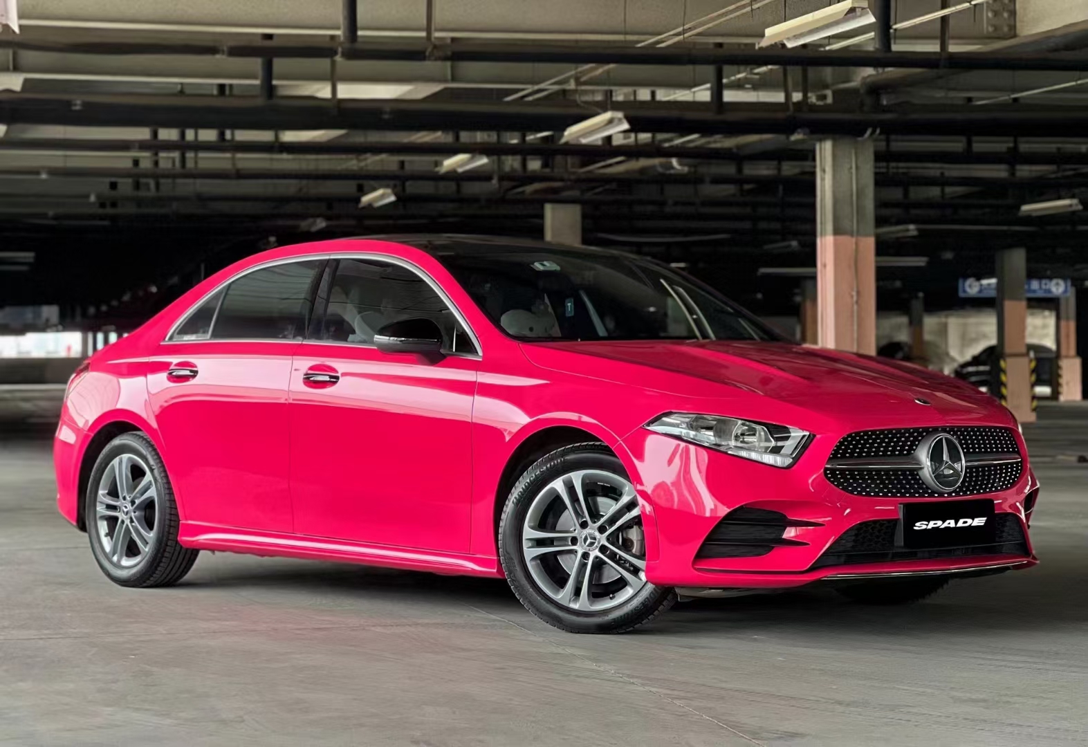 奔驰matrix矩阵改色膜甜菜根紫,适合姐妹的美腻紫粉色来啦