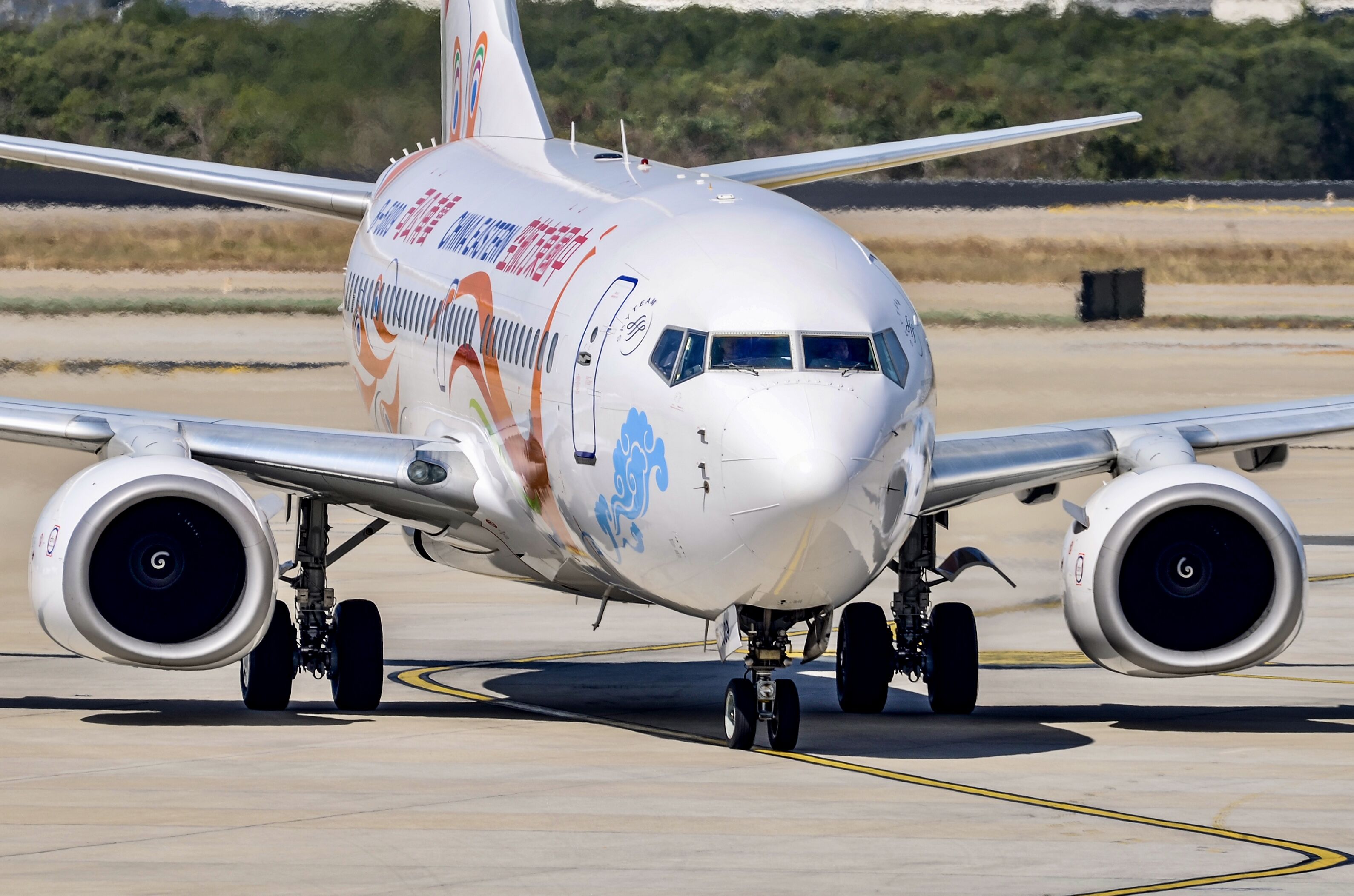 东方航空飞机图片彩色图片