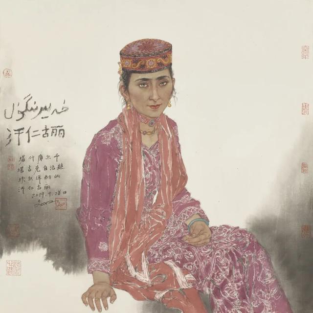 中国国家画院副院长于文江人物画作品欣赏