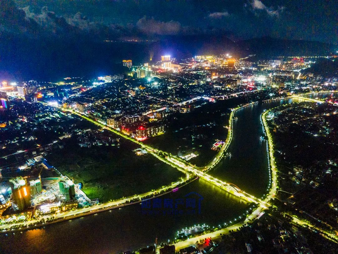 阳春的夜景这么美!突然之间有点思春了!