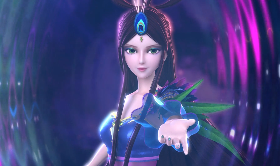 叶罗丽:镜孔雀再次登场,有谁注意到了她眼睛颜色的变化?