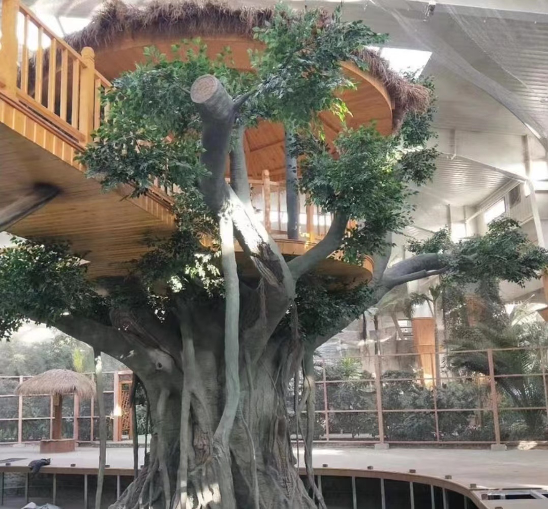 北京朝阳室内假树制作厂家 海淀餐厅仿真梅花树厂家施工造景