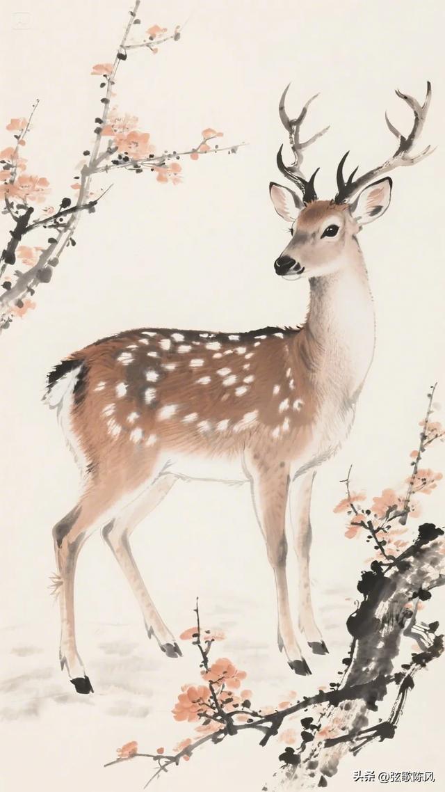 国画之美一一一梅花鹿