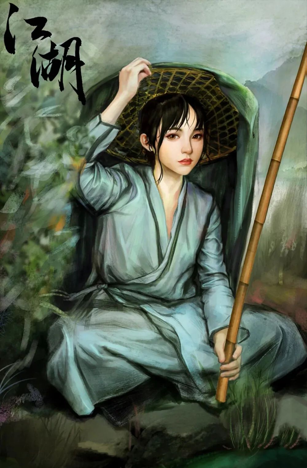 侠女原画图片