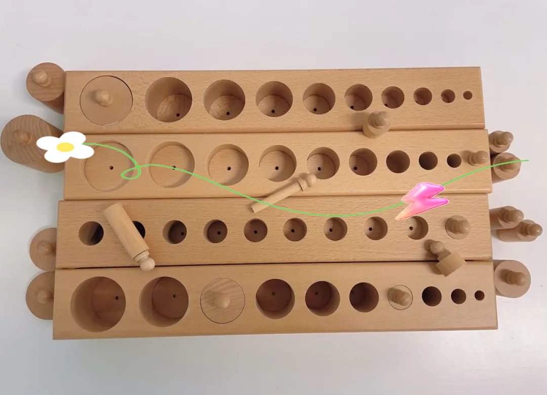 蒙氏教具的魅力:有柄插座圆柱体的功能与探索