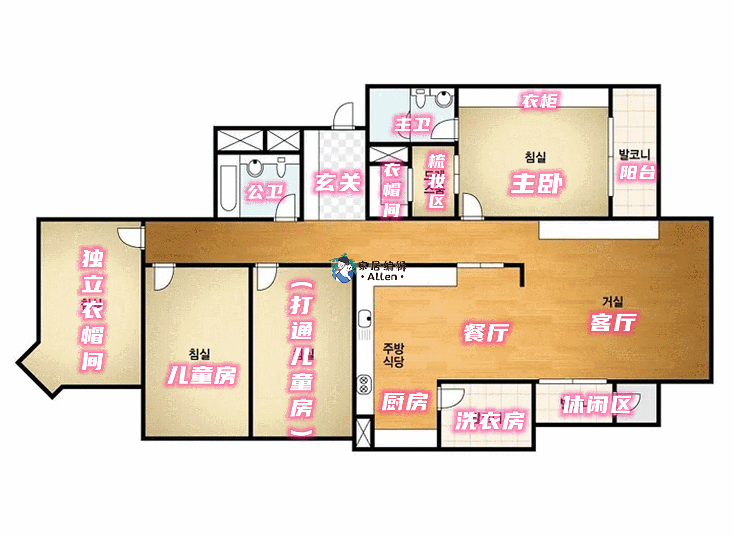 韩国太太晒出160平新家走红,全屋太干净了,是很多家庭的榜样!