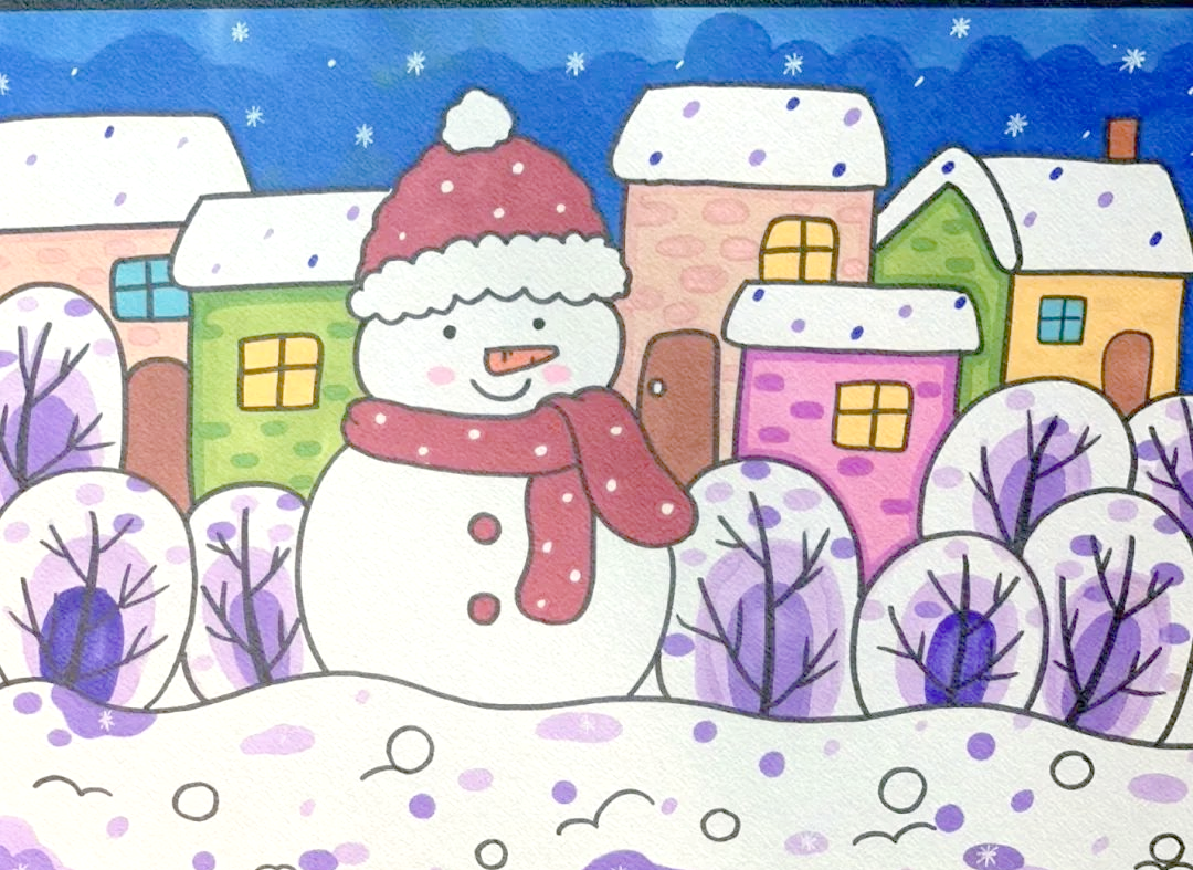 冬天主题绘画精选,适合各年龄阶段欣赏,让你的冬天不再单调!
