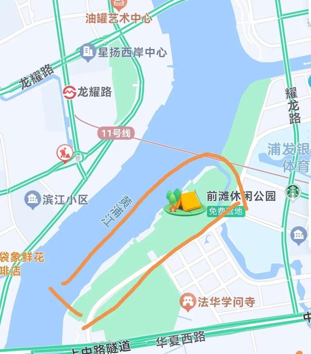 浦东前滩休闲公园实拍
