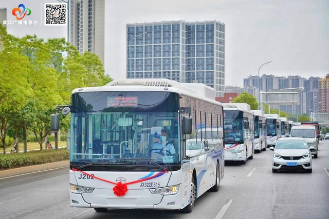 好消息!缓解出行难,江夏公交25台新能源公交车上线