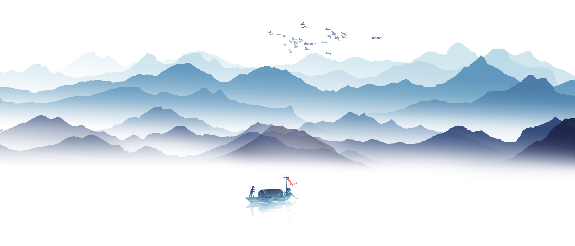 中国风水墨元素设计!国潮