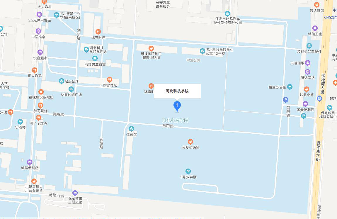 河北科技师范学院地图图片