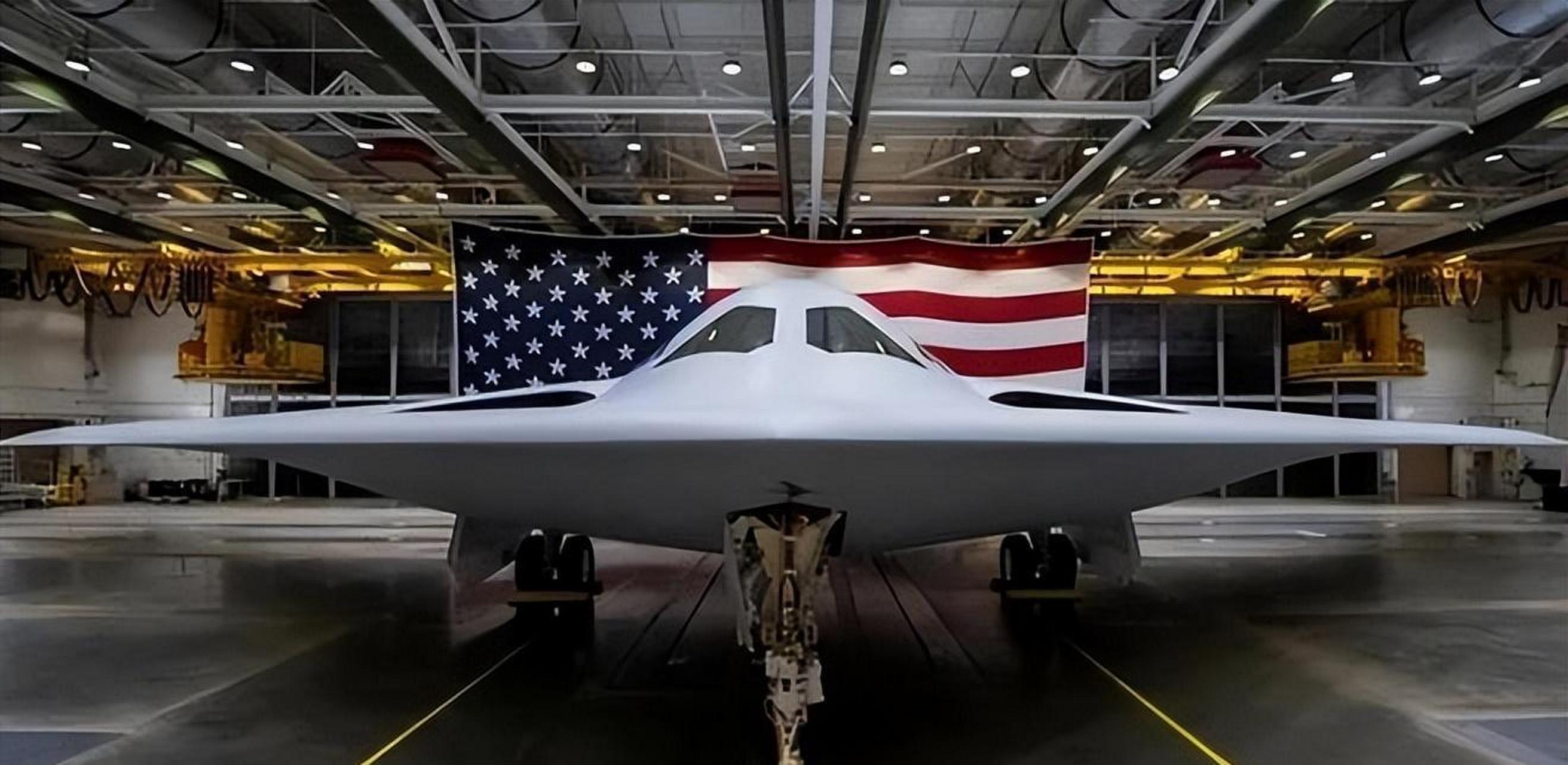 b-21轰炸机是美国21世纪新一代隐身战略轰炸机,绰号"突袭者".